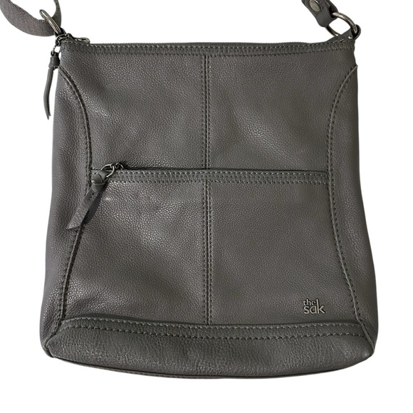 The Sak Gray Crossbody Leather Bag - Picture 3 of 14